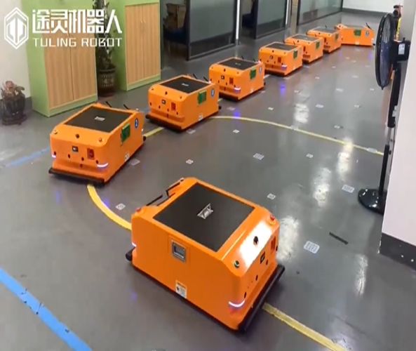 磁條導航單向背負式AGV