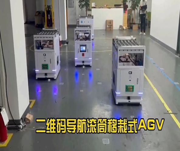 二維碼導航滾筒移栽式AGV
